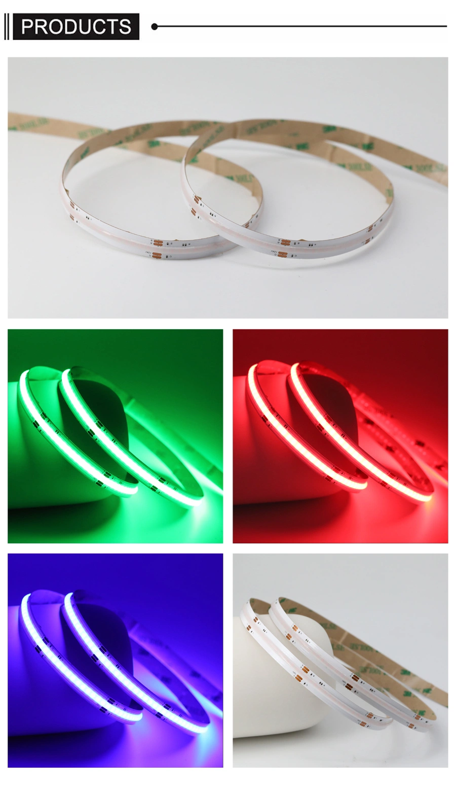 Suitable for Families Kitchens Bedrooms and Bars RGB Strip Light Tape with Infrared Remote Control DIY Mode