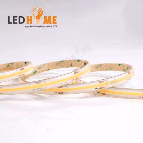 맞춤형 Dotsfree 24V CCT Csp 변경 가능 RGB LED COB 스트립 조명