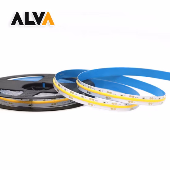 220V COB 테이프 유연한 조명 점이 없는 IP65 로프 조명 LED 스트립 조명